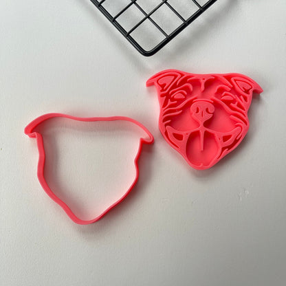 Staffordshire bull terrier - dog - Uk SELLER Cookie Cutter Fondant Cake Decorating