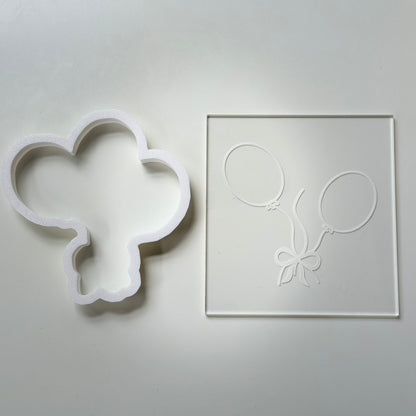 3 Balloons - debossing and matching cutter M1062