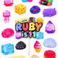 Personalised Squishy Cake Topper & Charms – NeeDoh Inspired