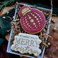 Christmas ball deboss + matching cutter - Christmas M1036