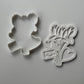 3D Bouquet flower - deboss and cutter