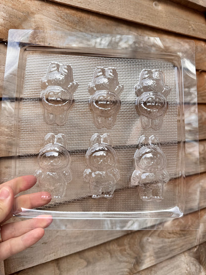 6 monster - chocolate mould
