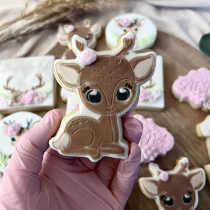 Deer - woodland - deboss + matching cutter