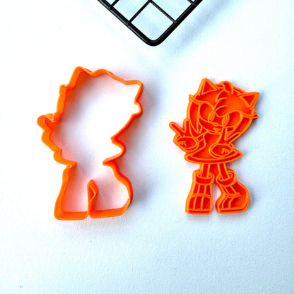 Sonic The Hedgehog-inspired and friends cookie cutter + stamp