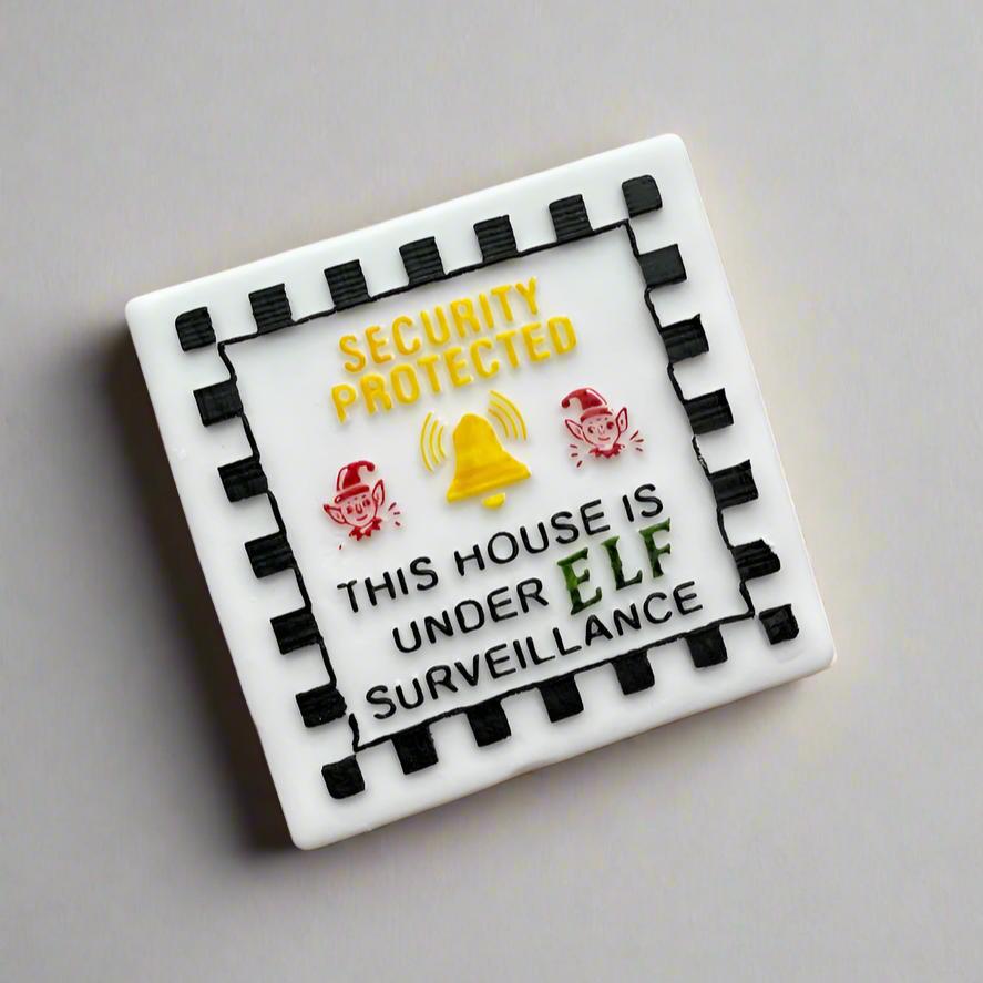 Elf on the shelf - Elf security sticker - deboss + matching cutter - christmas