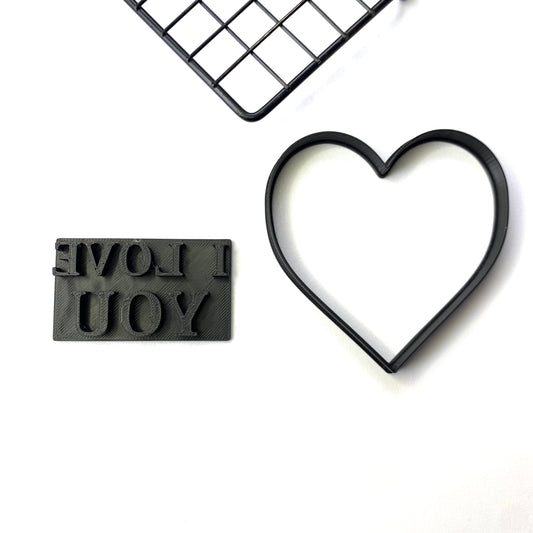 I Love You - Valentine’s Day - Embossing - stamp + heart cutter