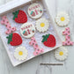 Strawberry cookie cutter + stamp M1028