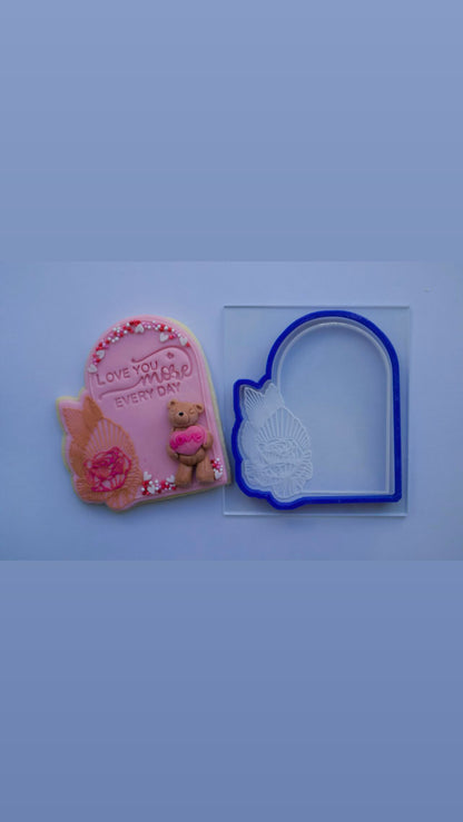 Valentine arch 3 debossing + matching cutter