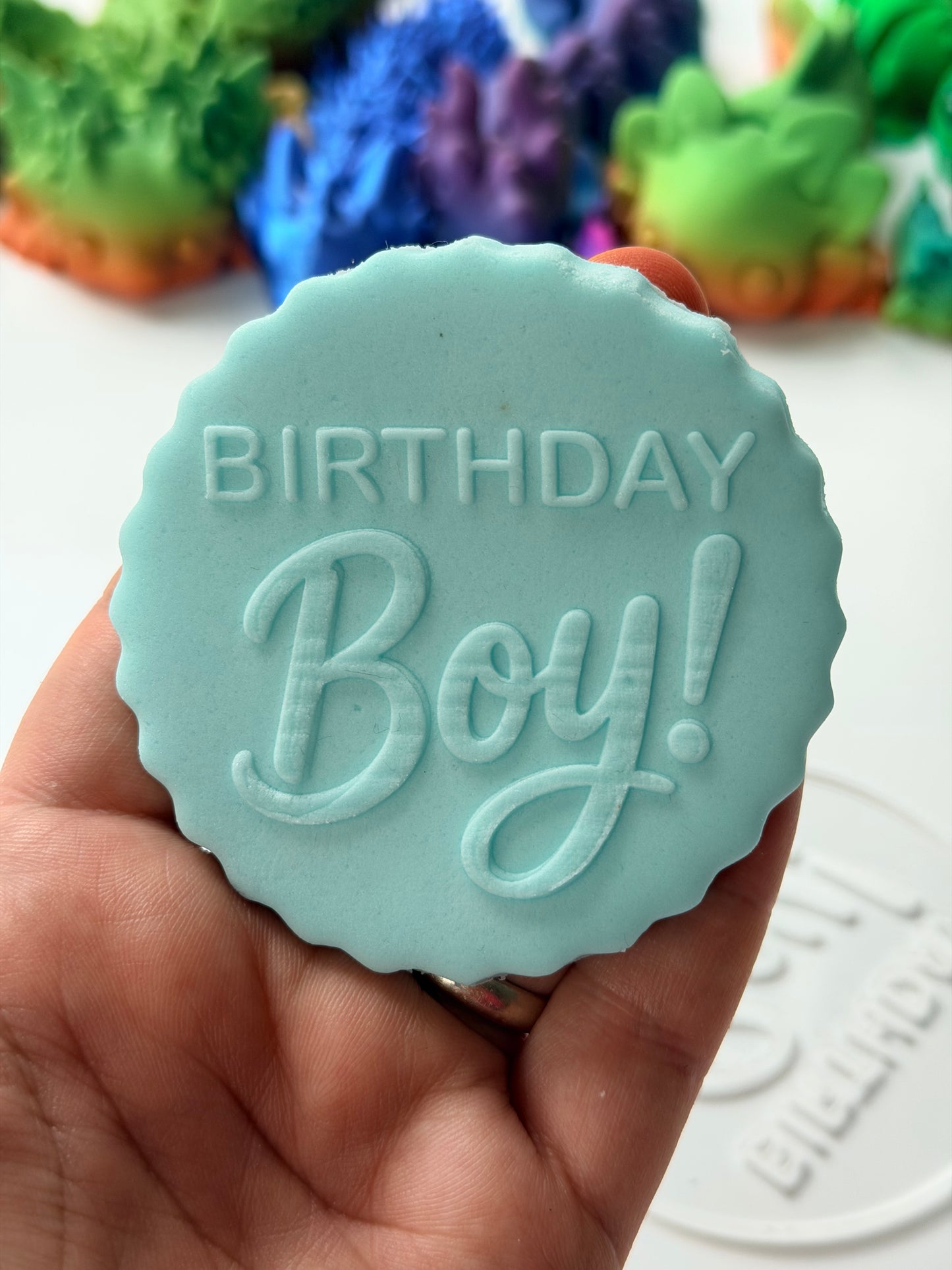 Birthday boy deboss disc