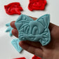 Sonic The Hedgehog-inspired SET OF 4 cookie cutter + stamp