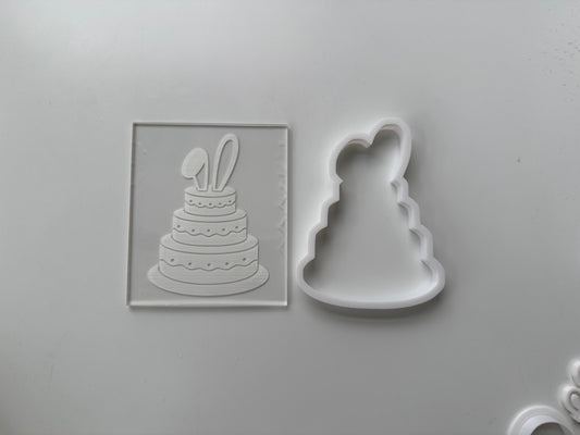 Easter cake - Debossing + cutter M1024