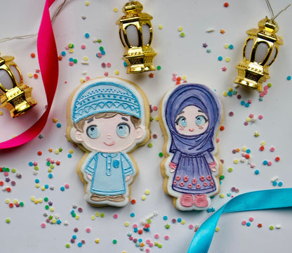 Muslim young boy Debossing + matching cutter