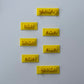 Set of 7 tiny stamp - Embossing - stamp MS1020