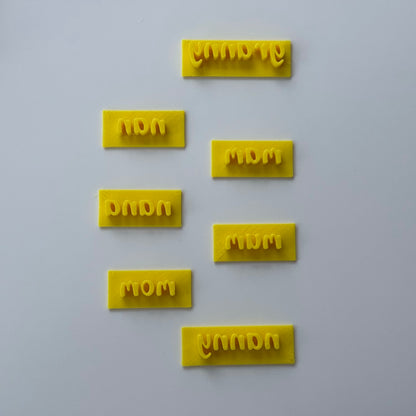 Set of 7 tiny stamp - Embossing - stamp MS1020