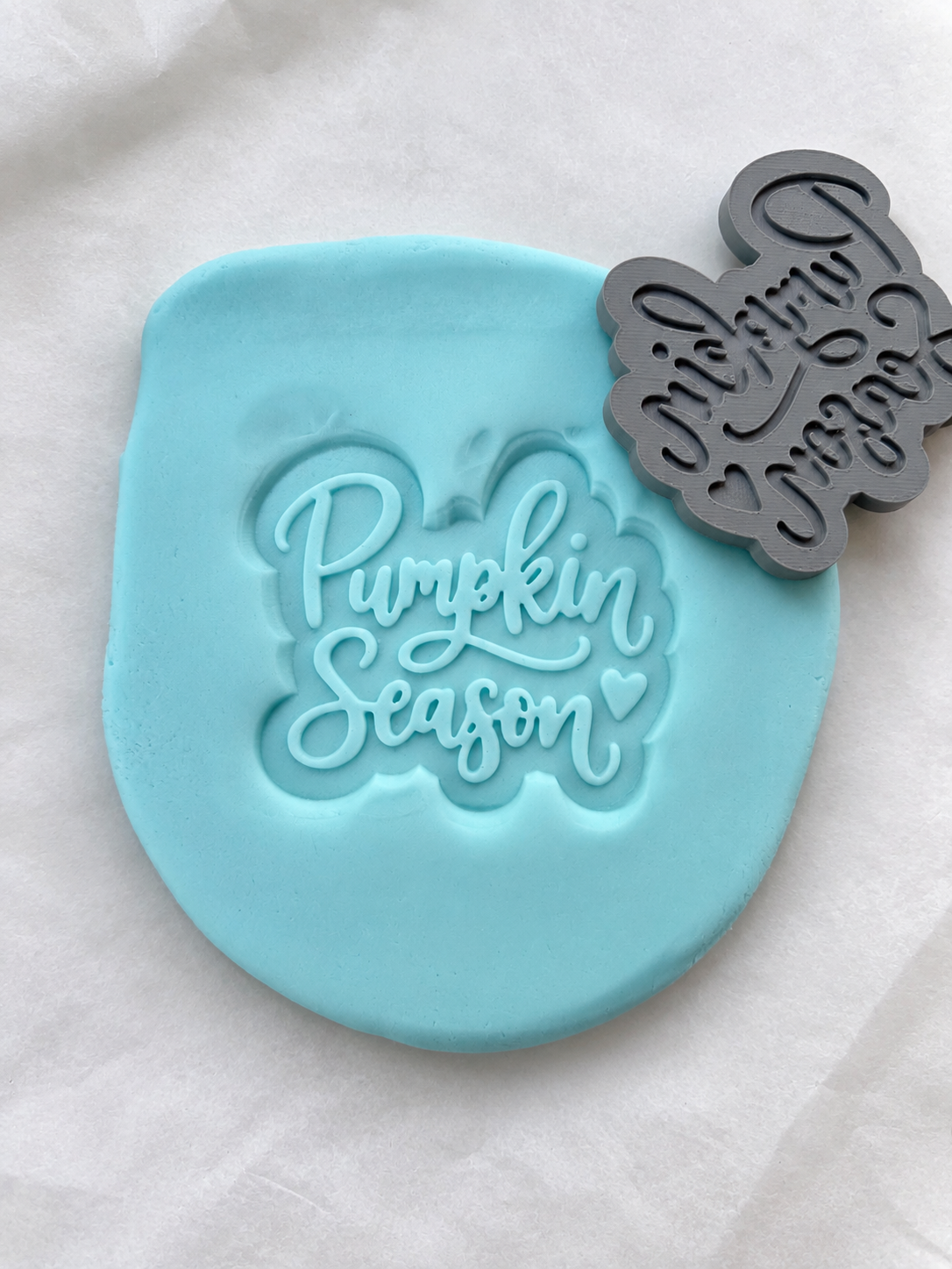 Pumpkin Season 3D Deboss & Matching Cookie Cutter