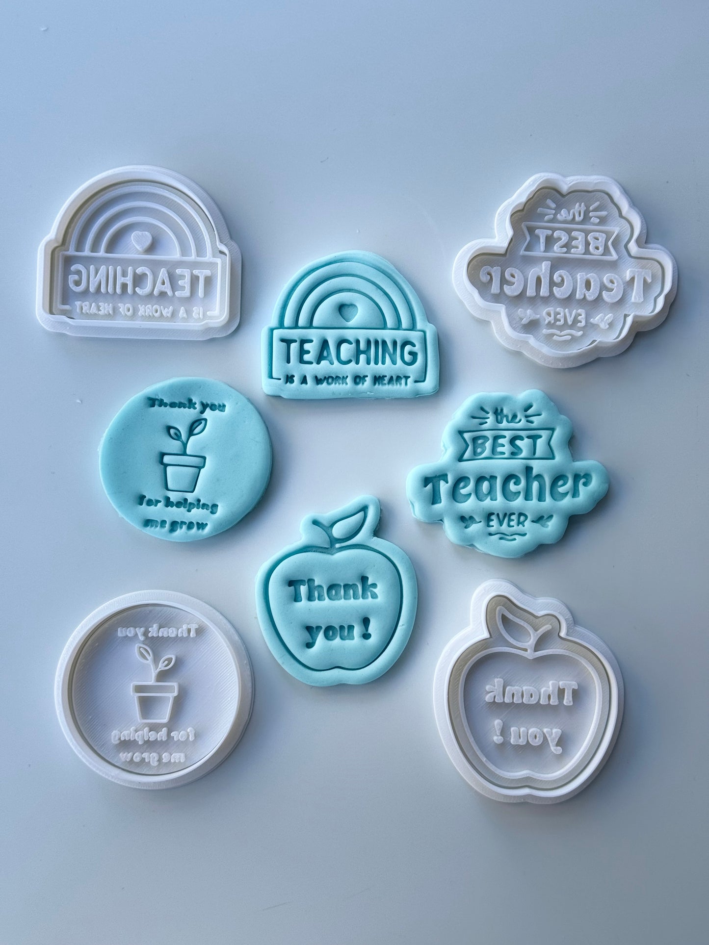 Thank you Teacher cutters and stamps - 0710