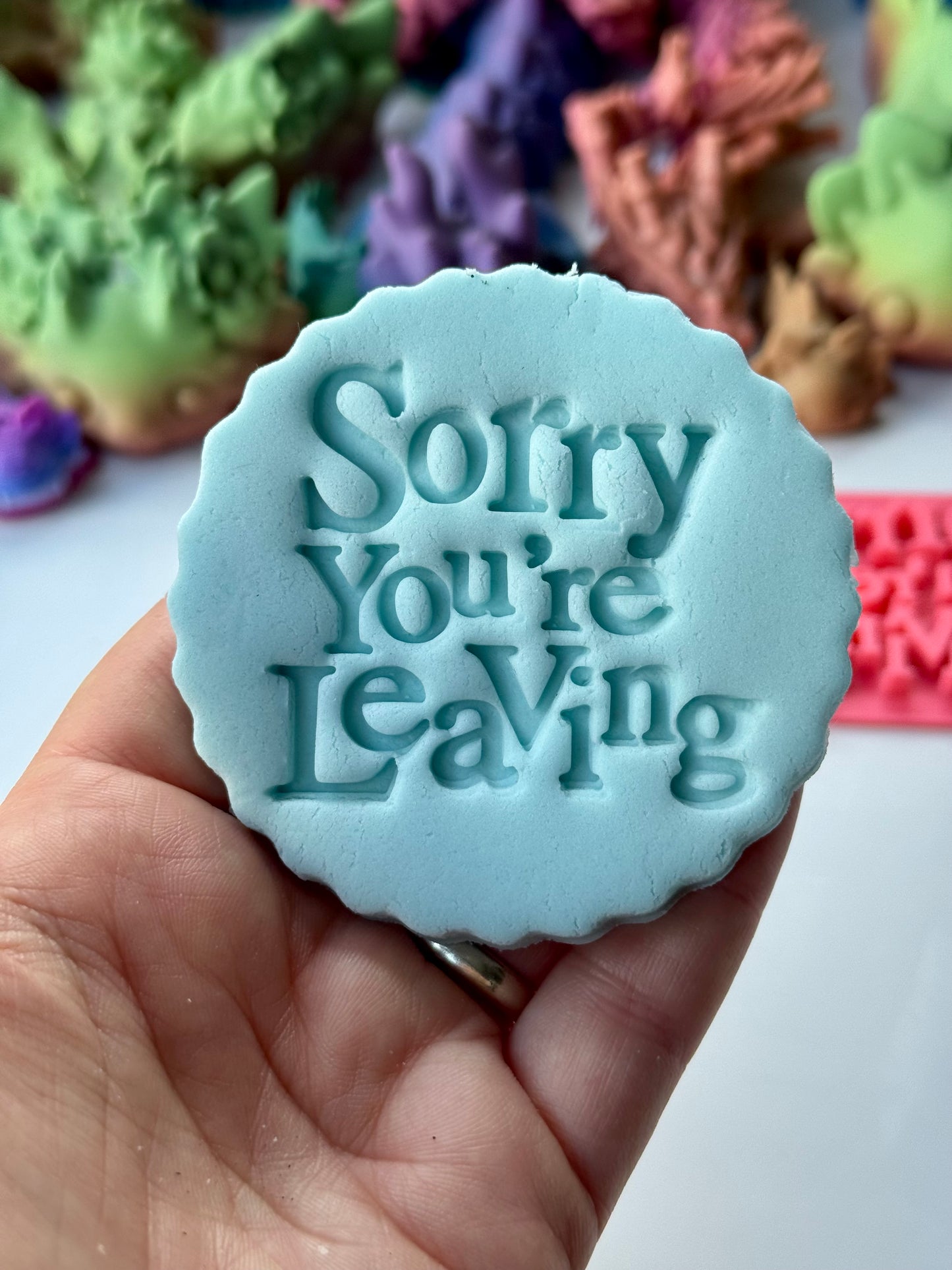 Sorry You are Leaving - Embossing - stamp