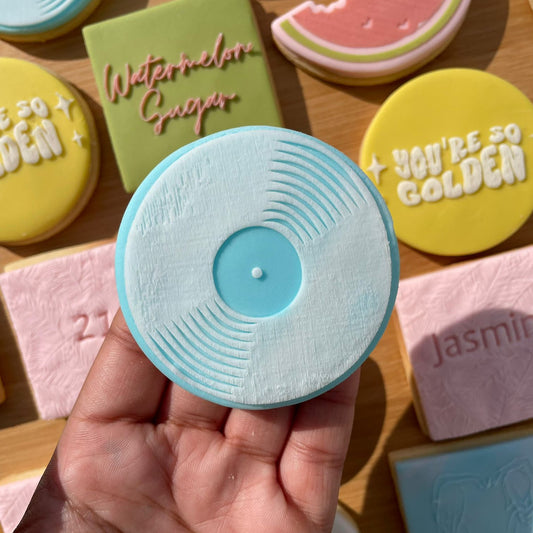 Music disc - Retro - debossing MEG cookie cutters