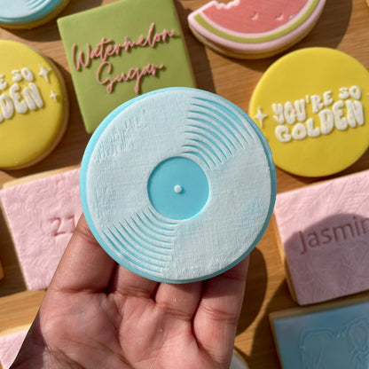 Music disc - Retro - debossing MEG cookie cutters