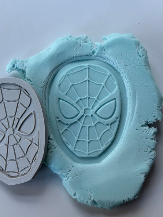 Spiderman 3D Deboss & Matching Cookie Cutter - super hero