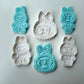 cartoon monster - set of 3 - cutter + stamp
