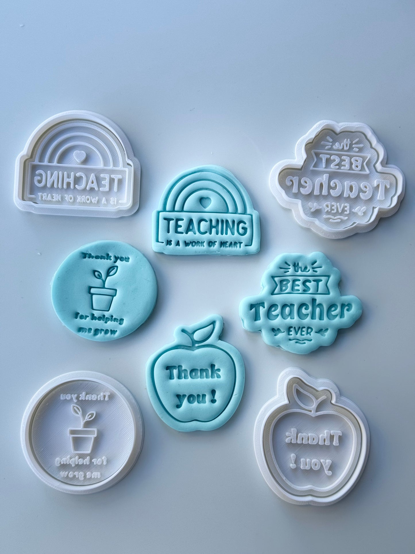 Thank you Teacher cutters and stamps - 0710