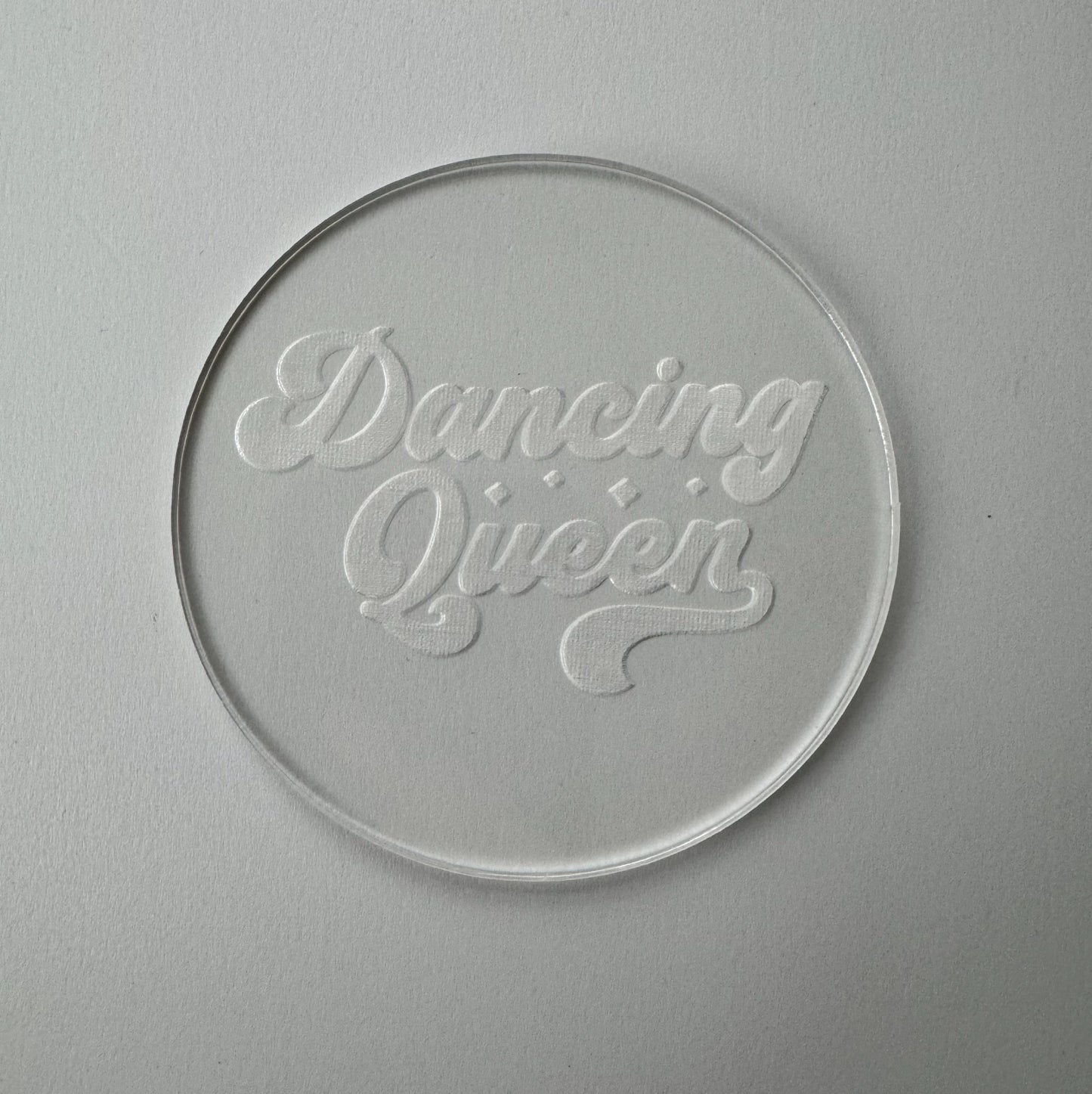 DANCING QUEEN - PREPPY - RETRO- debossing