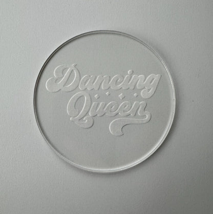 DANCING QUEEN - mamma mia - PREPPY - RETRO- debossing