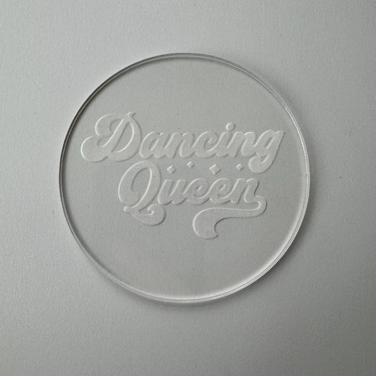 DANCING QUEEN - PREPPY - RETRO- debossing