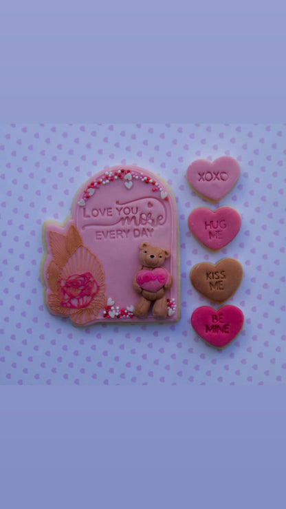 Valentine arch 3 debossing + matching cutter