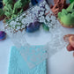 Flower pattern with space in the middle deboss texture