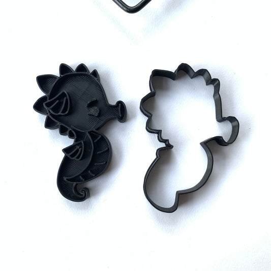 Seahorse - Paint Your Own - Cookie cutter + Stamp