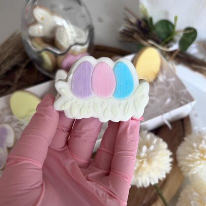 Eggs - small debossing + matching cutter - easter