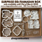 Surprise Eid/Ramadan 2025 box - as per image deboss and cutters
