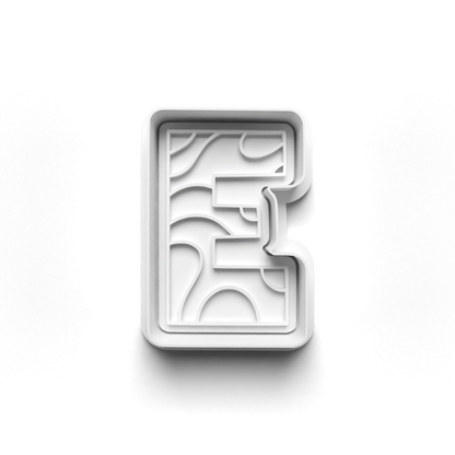 Playful letters Alphabet cookie cutter + stamp 0840