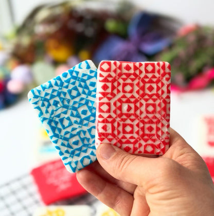 card Dad pattern debossing