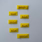 Set of 7 tiny stamp - Embossing - stamp MS1020