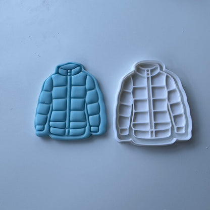 winter skiing jacket - stamp + matching cutter M1032