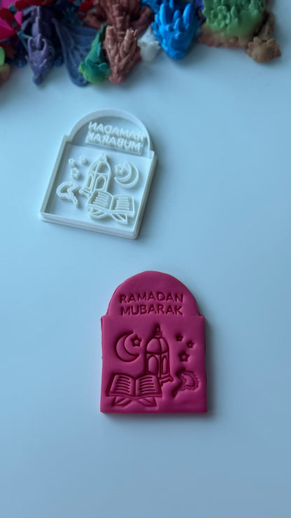 RAMADAN MUBARAK - PYO - Cookie cutter + Stamp M1005
