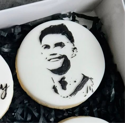 Ronaldo-inspired face - football / soccer - debossing acrylic stamp
