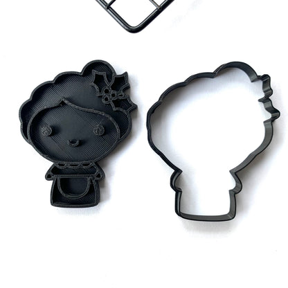 Santa Claus wife - Christmas - Paint Your Own - Cookie cutter + Stamp