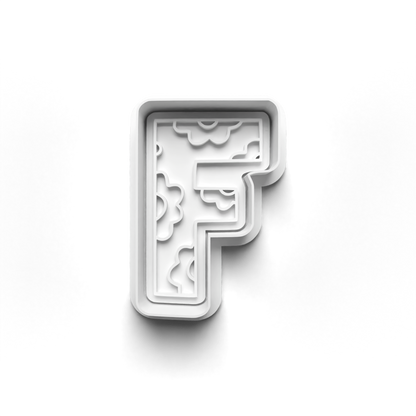 Playful letters Alphabet cookie cutter + stamp 0840