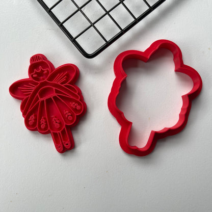 Fairy / Angel- Paint Your Own - Cookie cutter + Stamp MEG cookie cutters