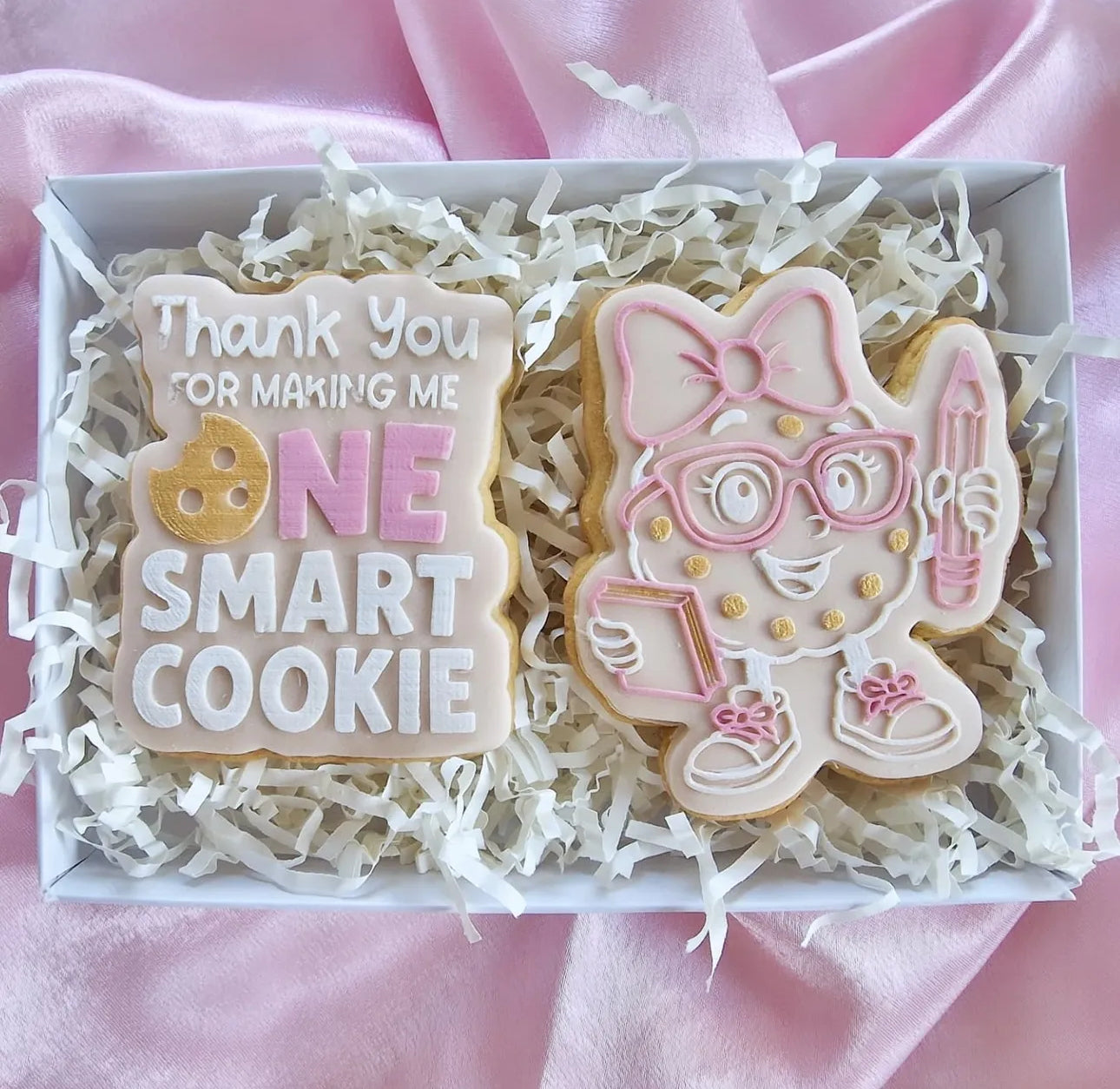 thank you for making me one smart cookie - teacher - cutter + deboss