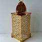 Lantern in gold mirror acrylic