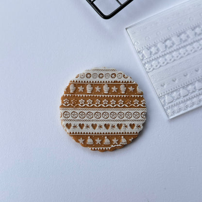 Christmas texture pattern Debossing