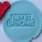 Black Friday BOX 11 - Baby Grinch-inspired Christmas set 3x 3D deboss and matching cutter