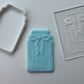 Bow bottle perfume deboss + matching cutter M1044