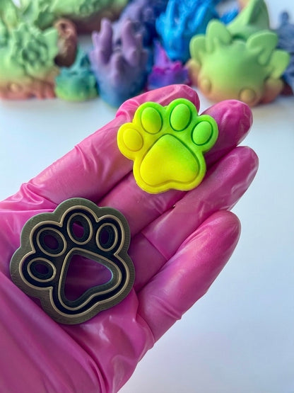 Paw print Cookie Cutter 4 size