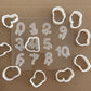 Bow numbers set debossing + matching cutter 1 to 10